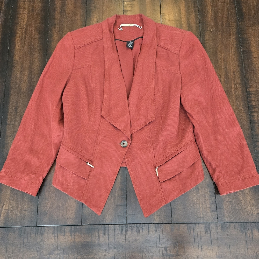 White House Black Market Crop Jacket